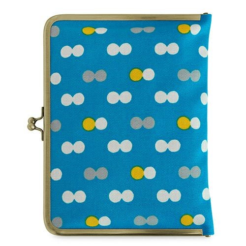 在庫商品】ブックカバー型がま口多機能ケース B6/360P対応 【帆布・に