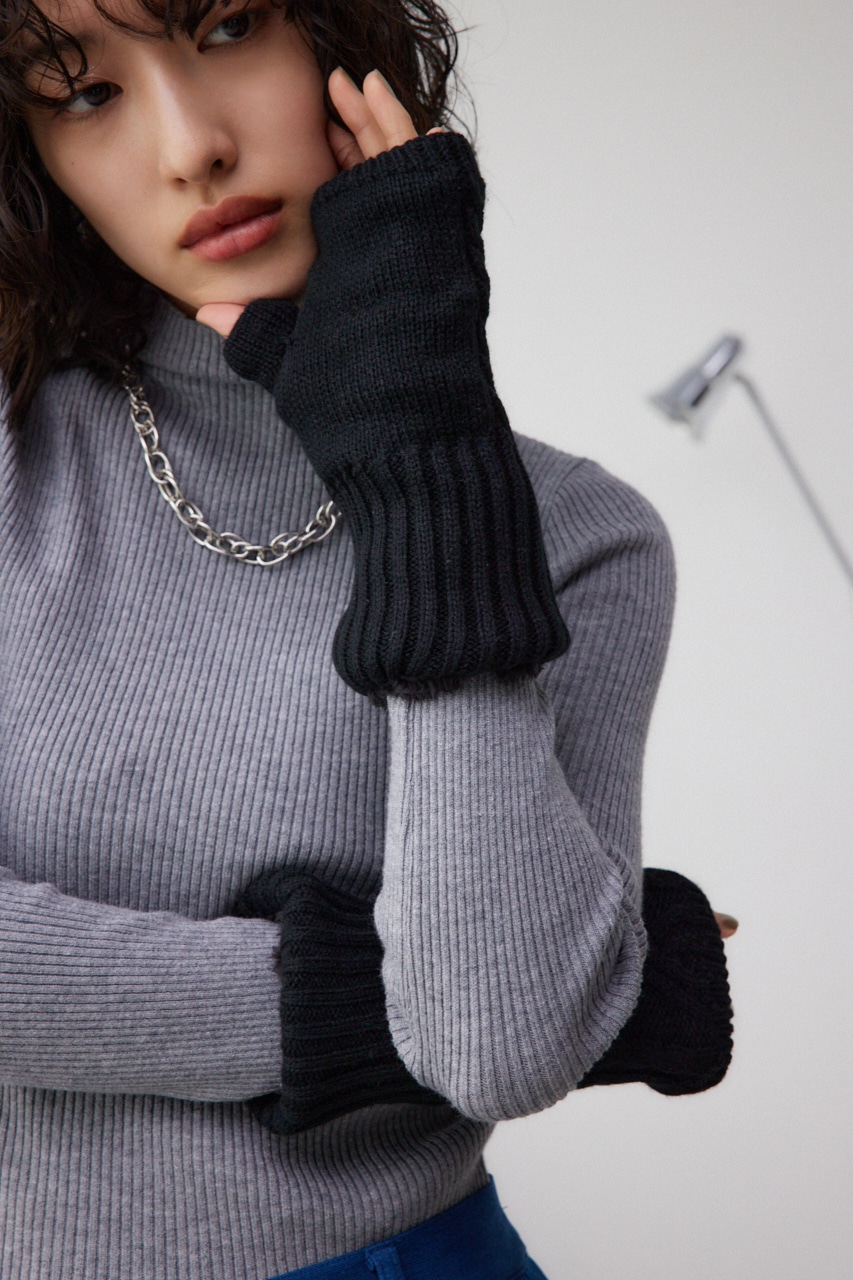 ニットハンドウォーマー｜WOMEN｜250HAB56-383K｜AZUL BY MOUSSY