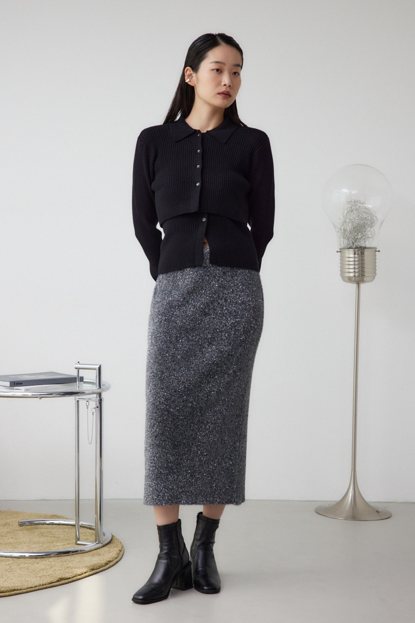 ラメシャギーニットスカート｜WOMEN｜250HAC71-541H｜AZUL BY MOUSSY