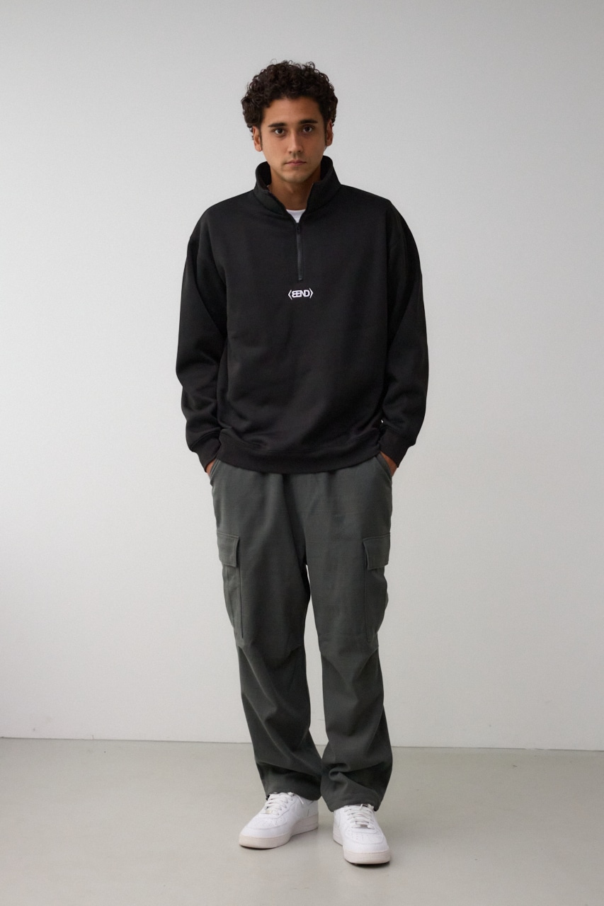 裏起毛ロゴハーフジッププルオーバー｜MEN｜251HAB90-392I｜AZUL BY