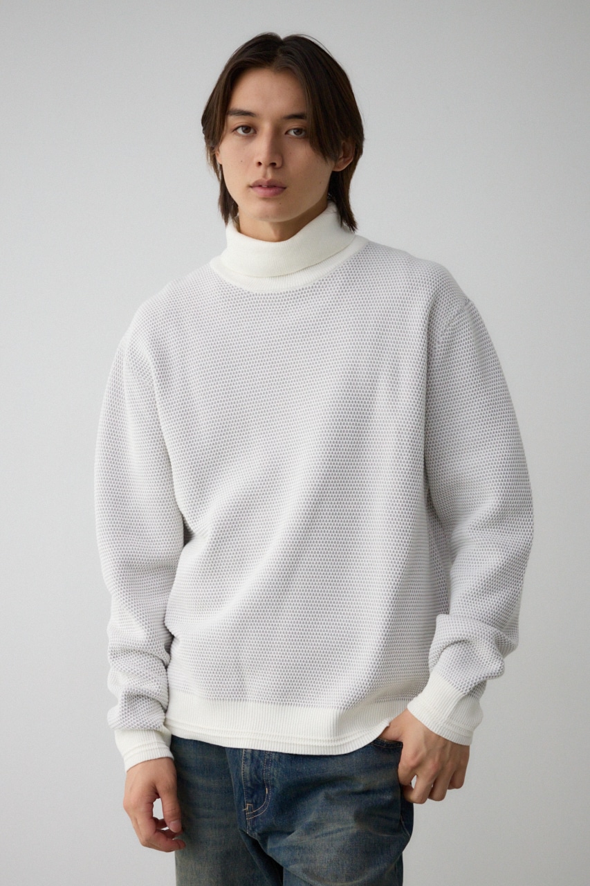 ハニカムタートルネックニット｜MEN｜251HAC70-024I｜AZUL BY MOUSSY