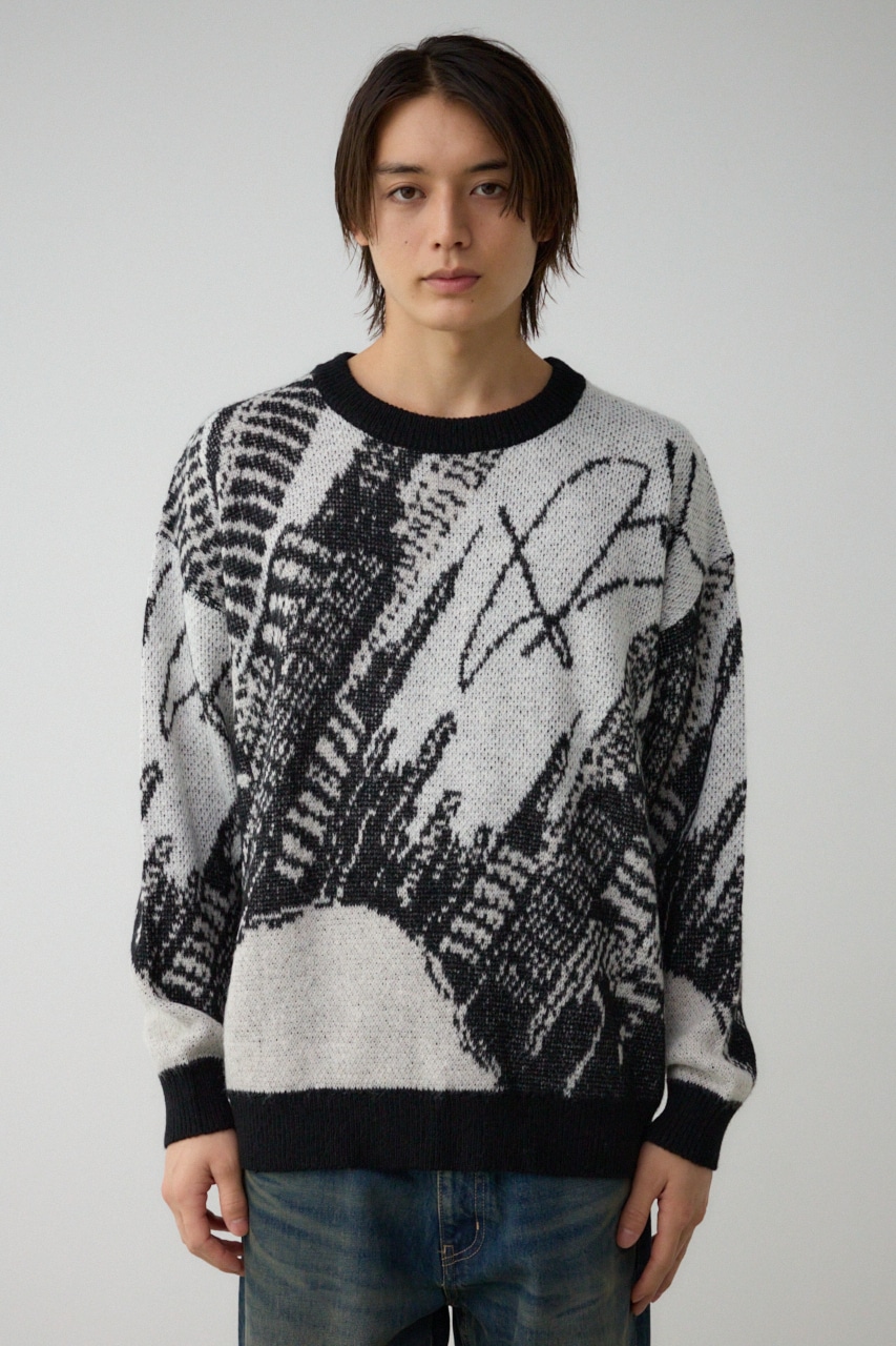 ビッグシティージャガードニット｜MEN｜251HAT70-399I｜AZUL BY MOUSSY