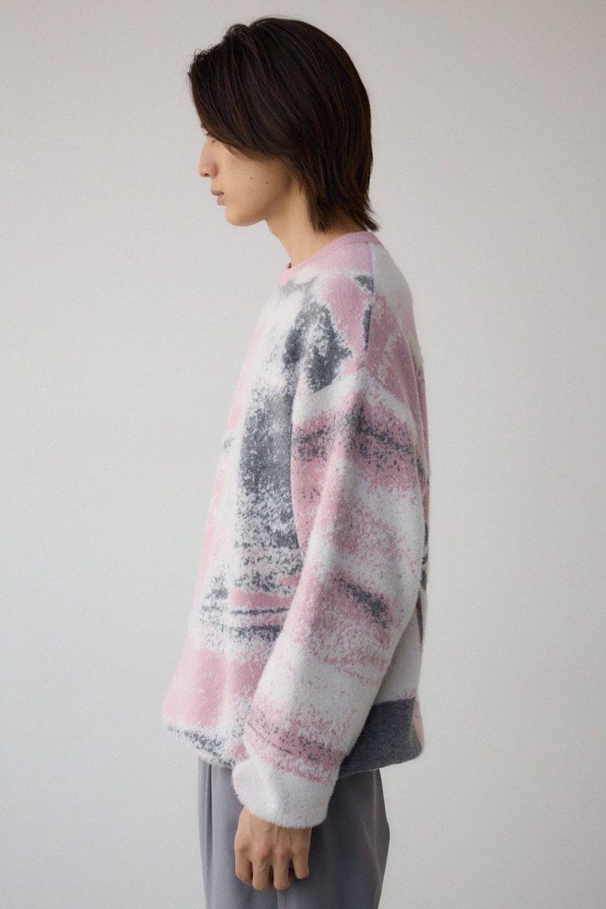 フォトジャガードニット｜MEN｜251IST70-023B｜AZUL BY MOUSSY