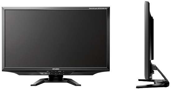 三菱電機、3Dに対応、IPS方式の23型ワイド液晶ディスプレイ「RDT233WX