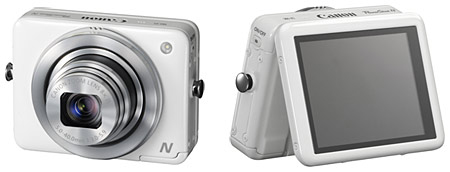 キヤノン、新コンセプトの四角い小型デジタルカメラ「PowerShot N
