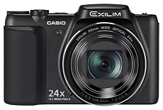 カシオ、手ブレ機能を強化した光学24倍のハイズームモデル「EX-H60