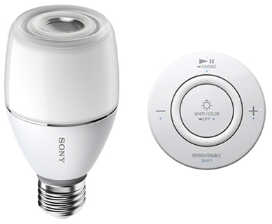 ソニーからLED電球スピーカー、音質と明るさを向上し新機能も搭載 - BCN＋R