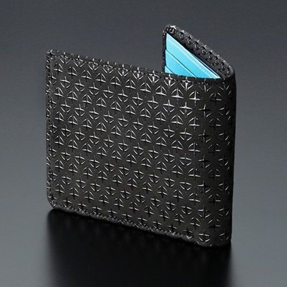 機動戦士ガンダム×印傳屋 RX-78-2 GUNDAM 二折財布（黒×黒