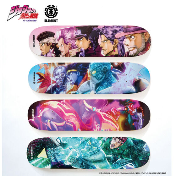 ジョジョの奇妙な冒険 【ELEMENT】スケートボードデッキ | ジョジョの