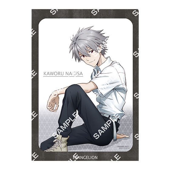 フラットガシャポン】エヴァンゲリオン A4台紙付きイラストポート