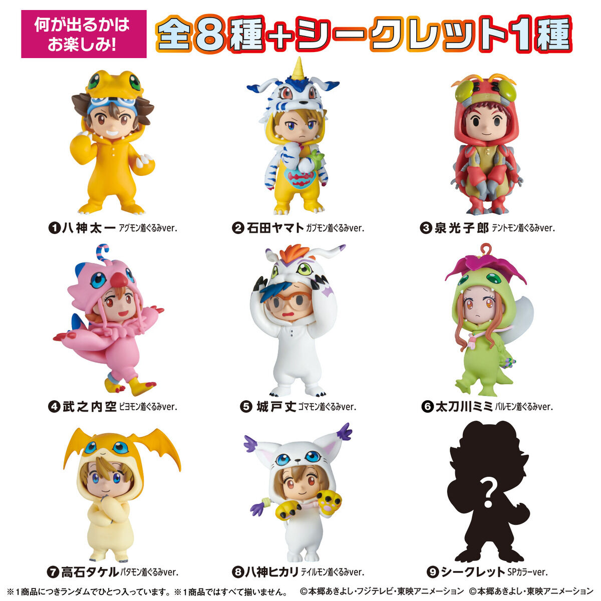 デジモンアドベンチャー：BN FIGURE Q パートナーデジモン着ぐるみVer