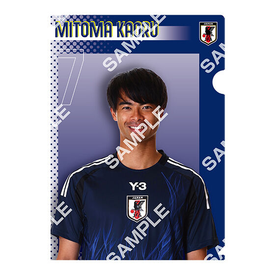 フラットガシャポン】クリアファイルコレクション サッカー日本代表ver