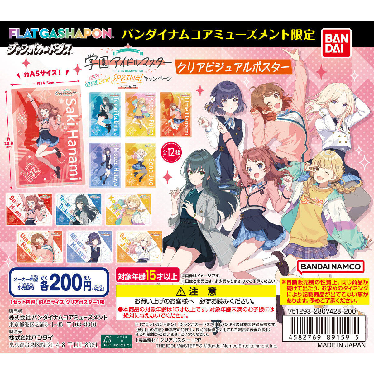 バンダイナムコアミューズメント限定 【ジャンボカードダス/フラット