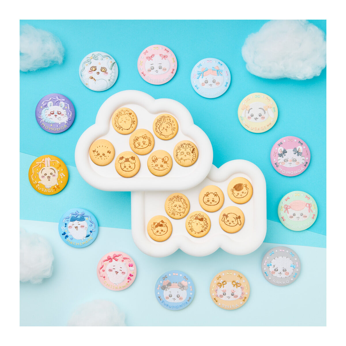 ちいかわ 刺繍缶バッジビスケット2｜発売日：2026年5月｜バンダイ