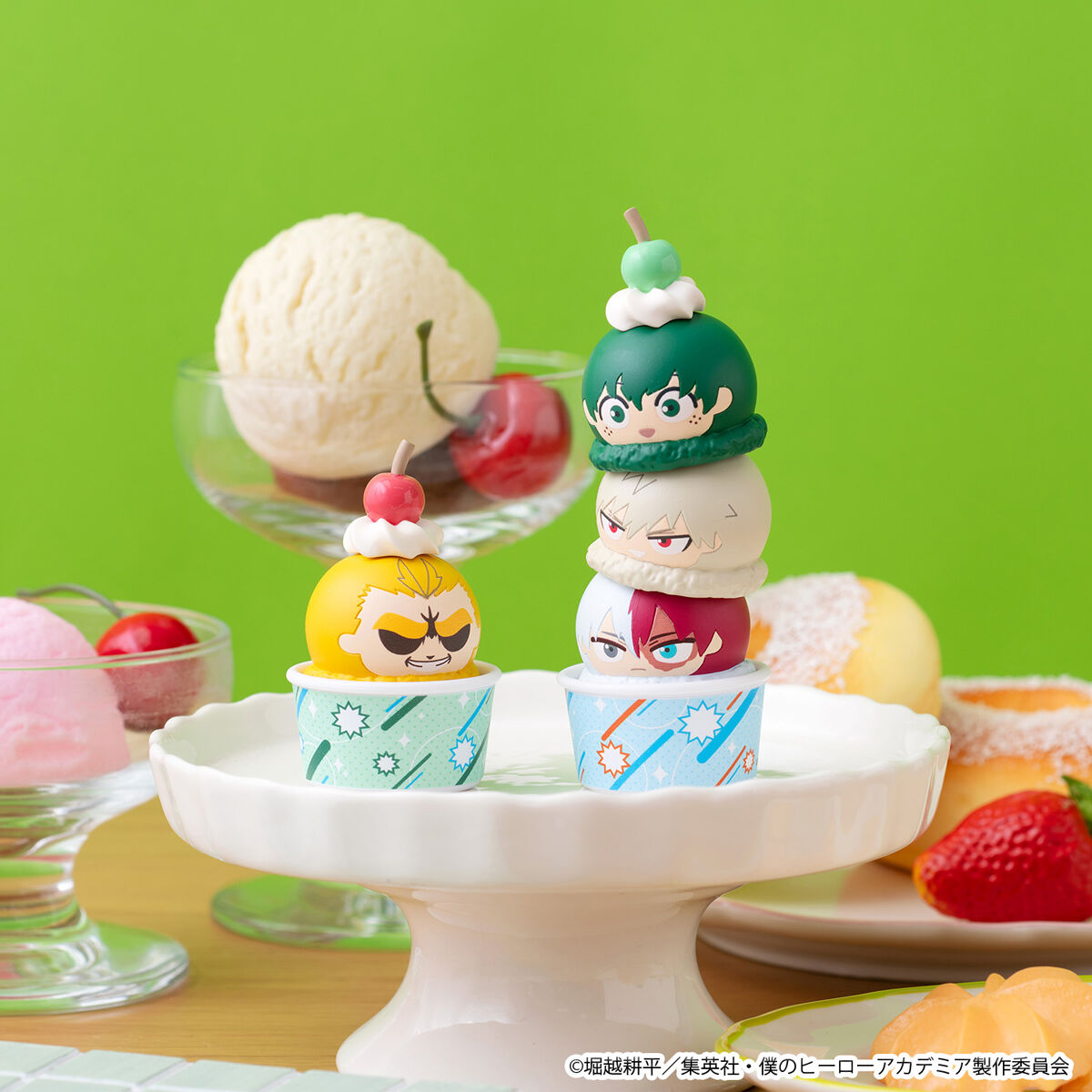 つみちぇん 僕のヒーローアカデミア 【ワッフルコーンカップ付きセット