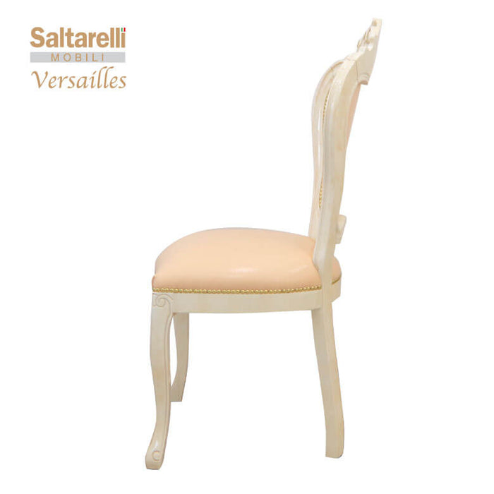サルタレッリ ヴェルサイユ ダイニングチェア ピンクレザー｜ホーム