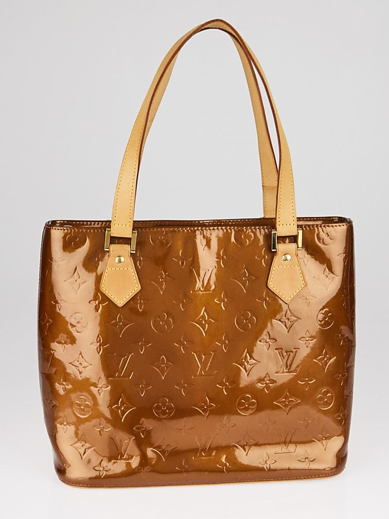 Louis Vuitton Bronze Monogram Vernis Houston Bag | Yoogi's Closet