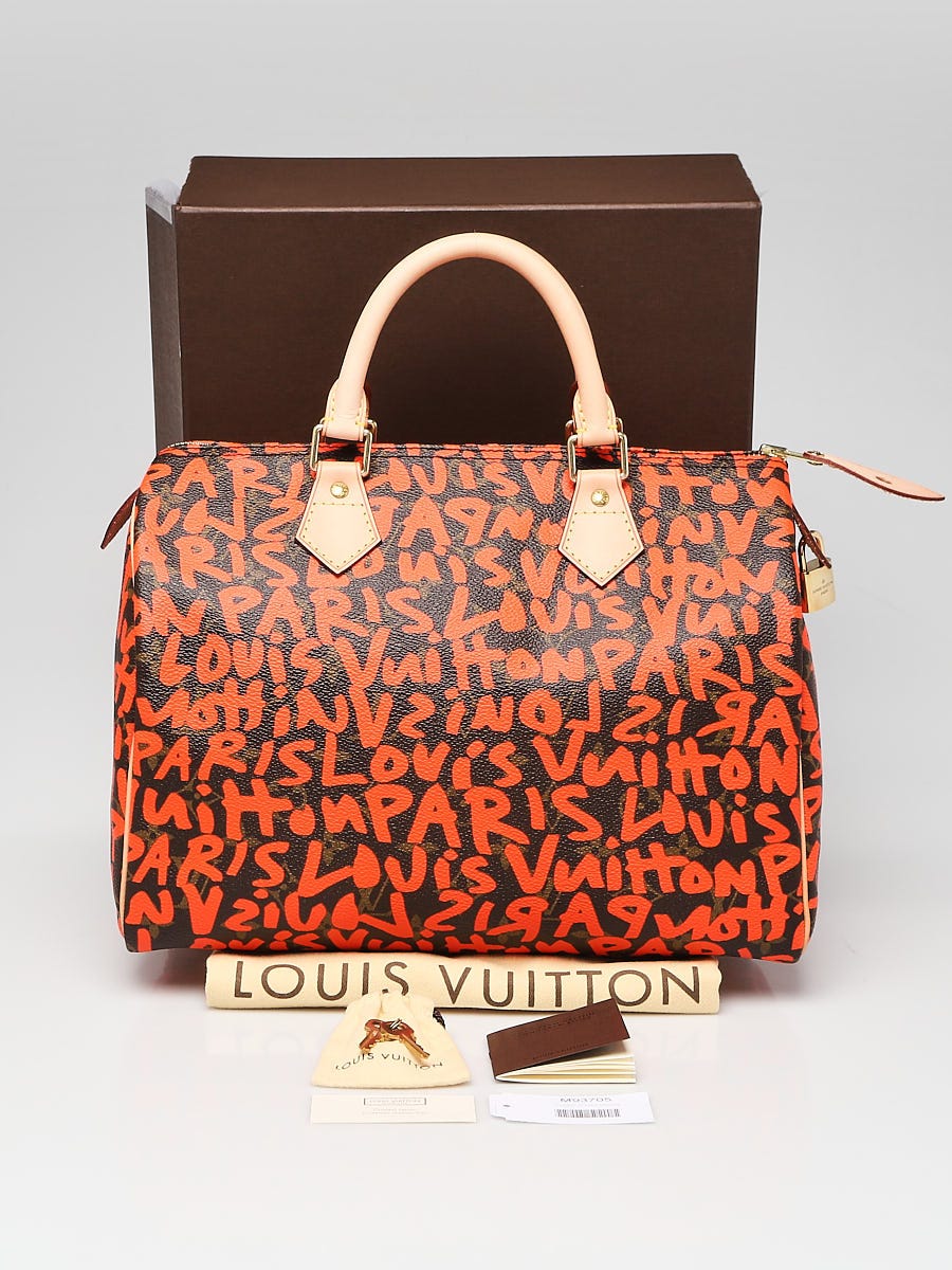 Louis Vuitton Limited Edition Orange Graffiti Stephen Sprouse