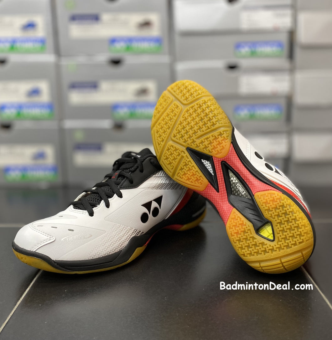 YONEX Power Cushion 65Z 3 Unisex Badminton Shoes (White Red