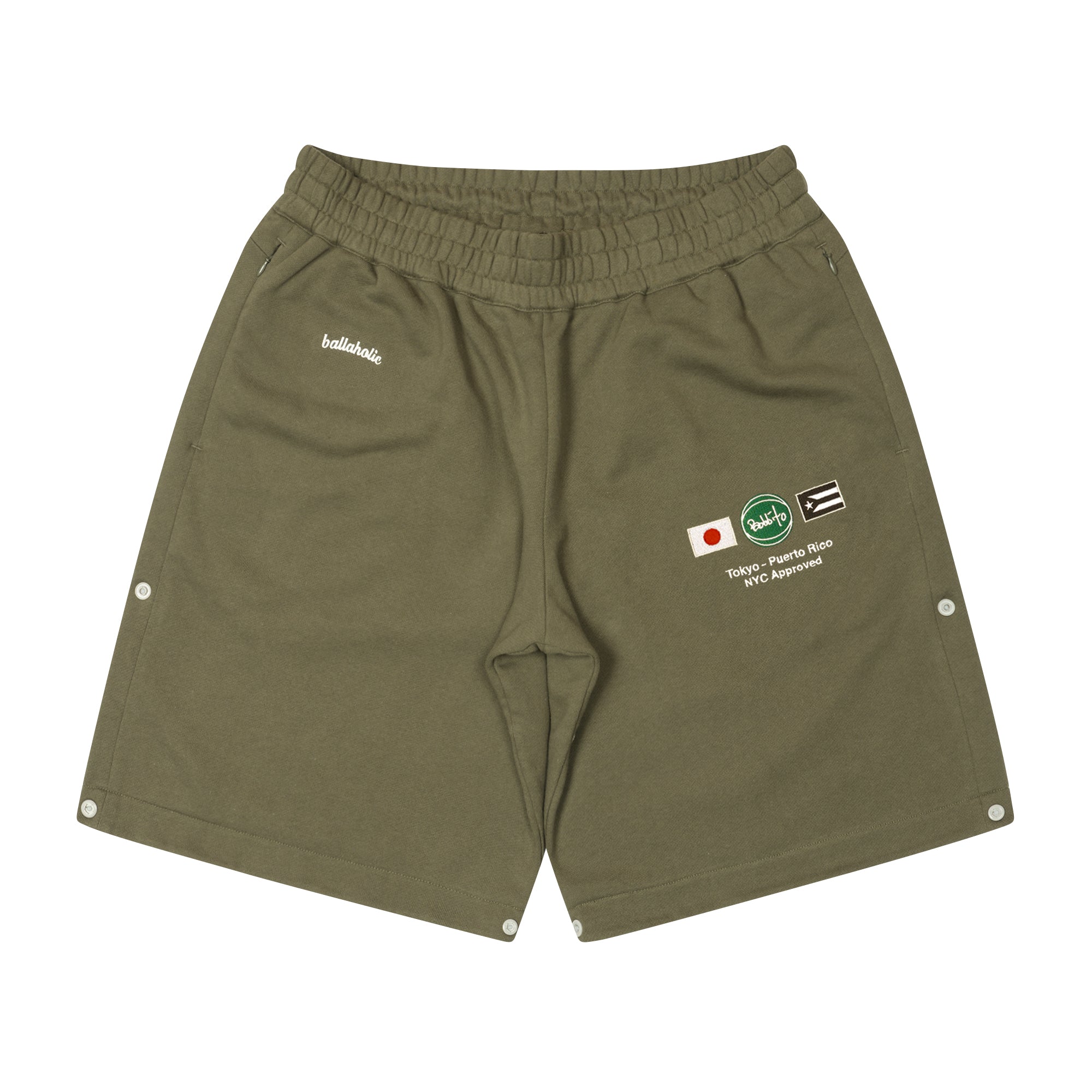 Bobbito x ballaholic 1990/2023 Hybrid Sweat Shorts (olive/olive