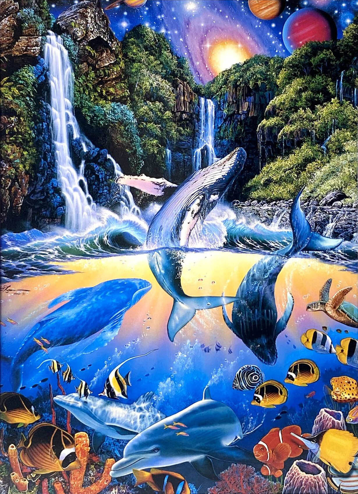 ラッセン ミニアート「サンクチュアリ」額縁 2種展開 絵画 インテリア