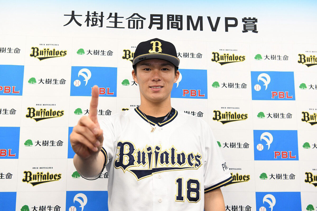 月間MVP初受賞のオリックス・山本由伸「残り試合、全力パフォーマンス
