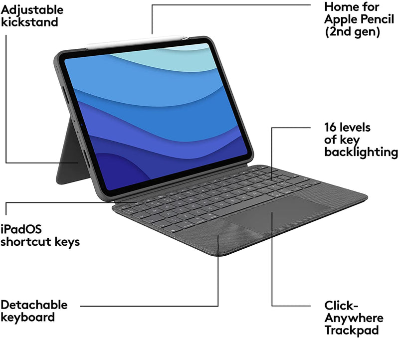 Logitech Combo Touch Keyword Ipad Pro 11 - Basselectronics.ca