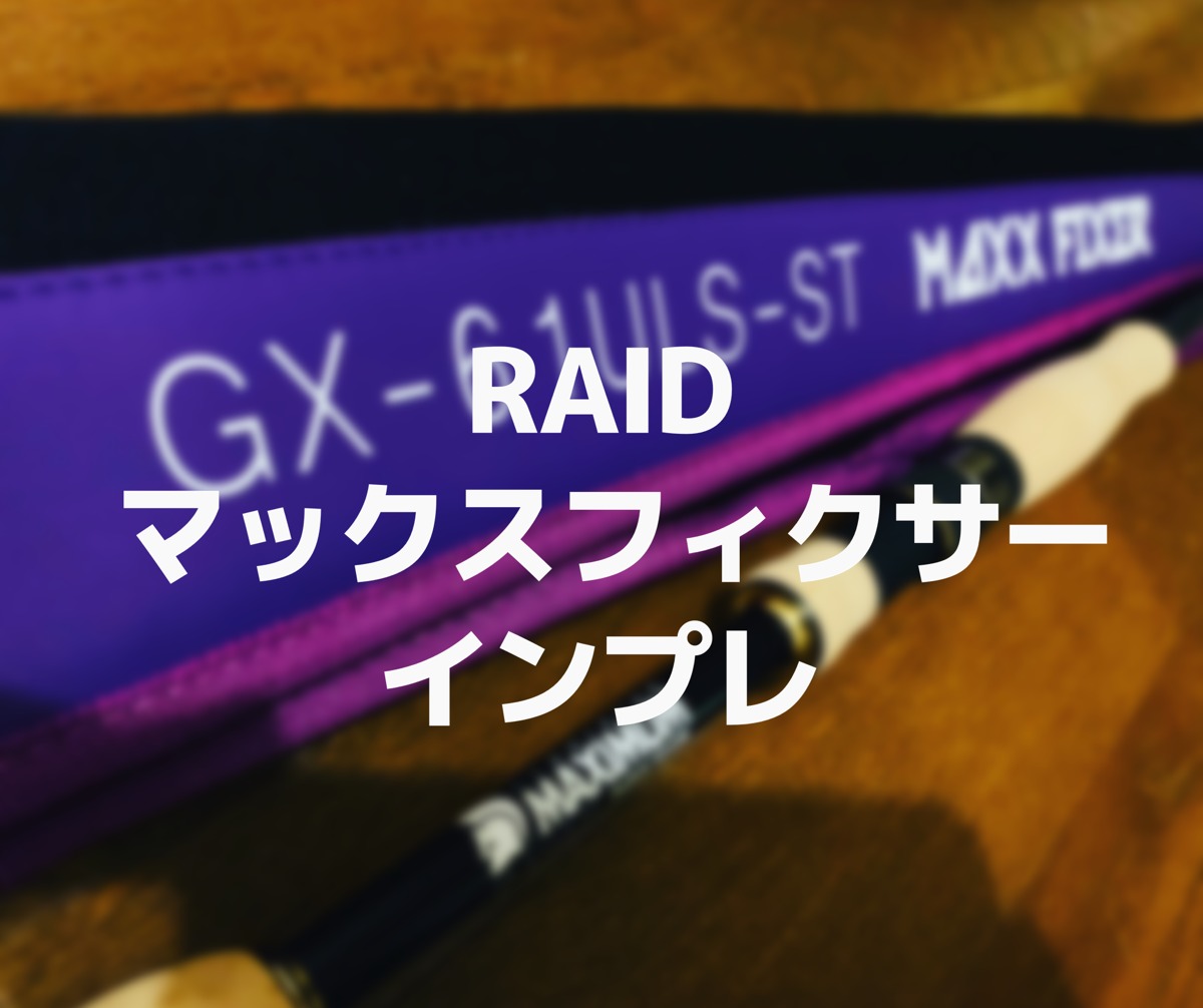 マックスフィクサーインプレ！【レイドジャパン渾身の陸っぱり