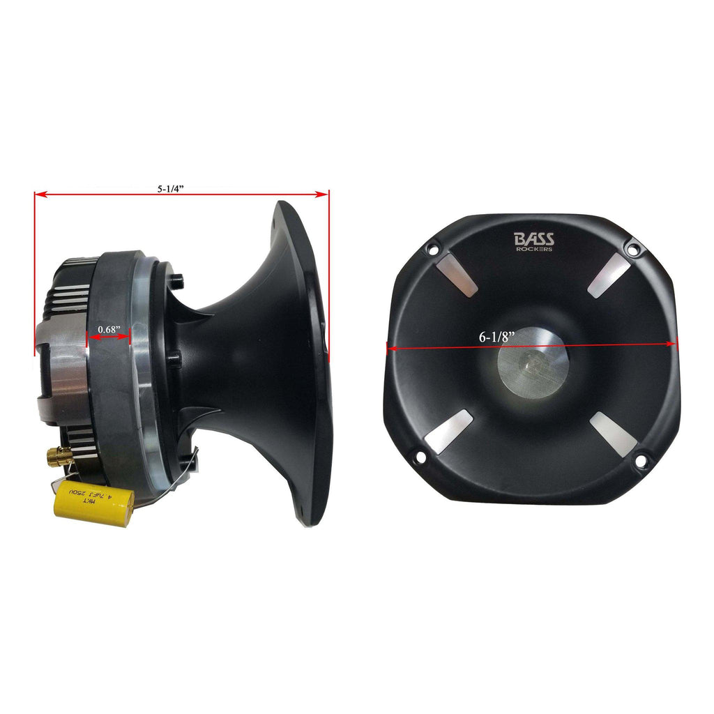Car Audio Compression Driver w. Aluminum Horn 600 W 8-ohms