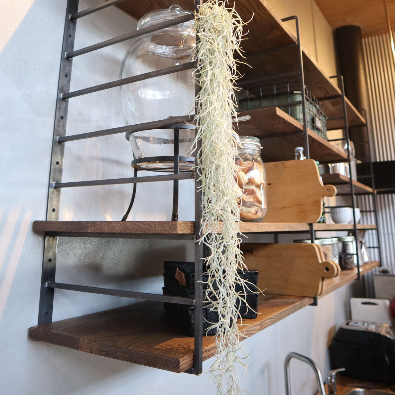 アイアンウォールシェルフ(ES90) | オーダーメイドのアイアン家具を