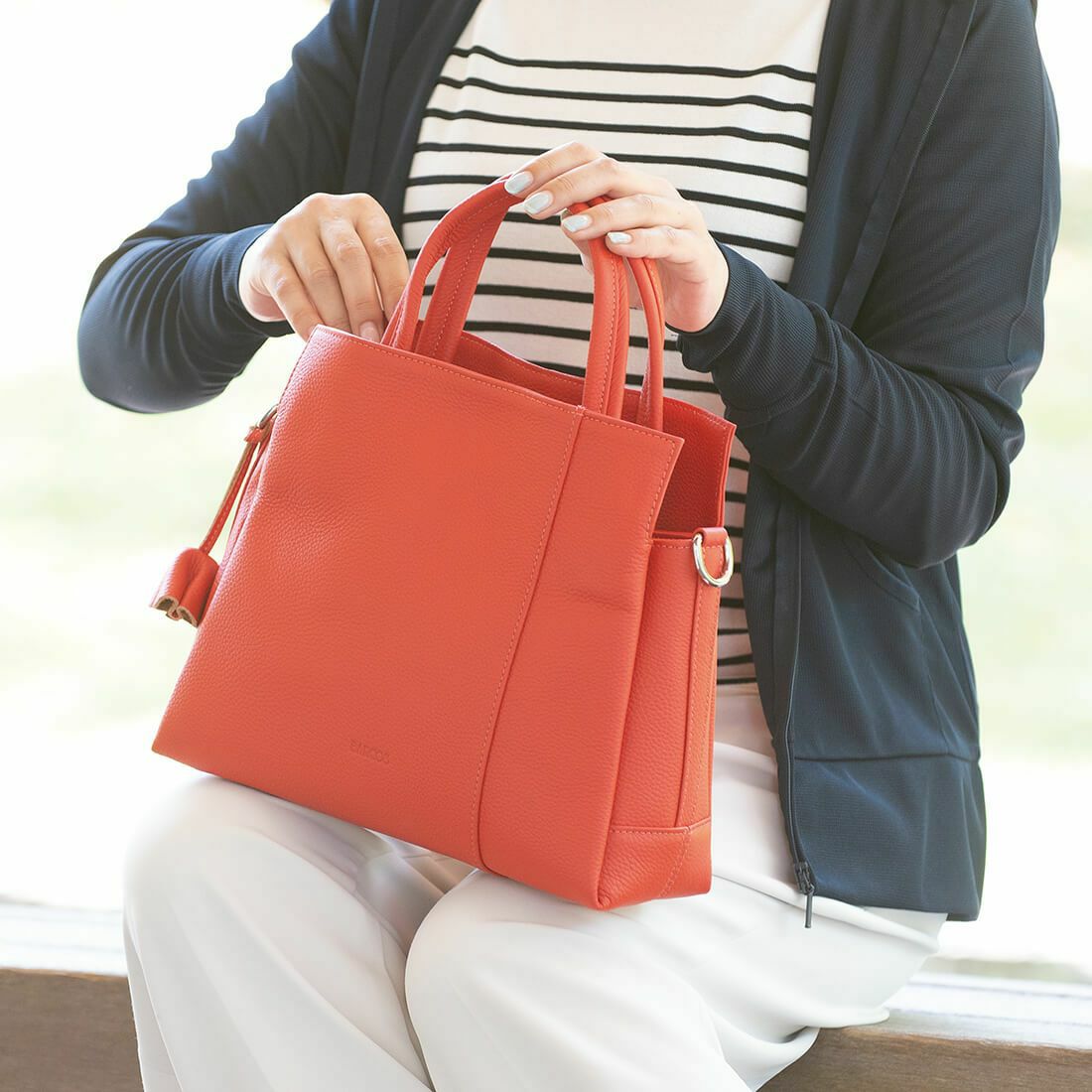 チャーム付き2wayレザーハンドバッグ＜ルル＞ | バルコス公式