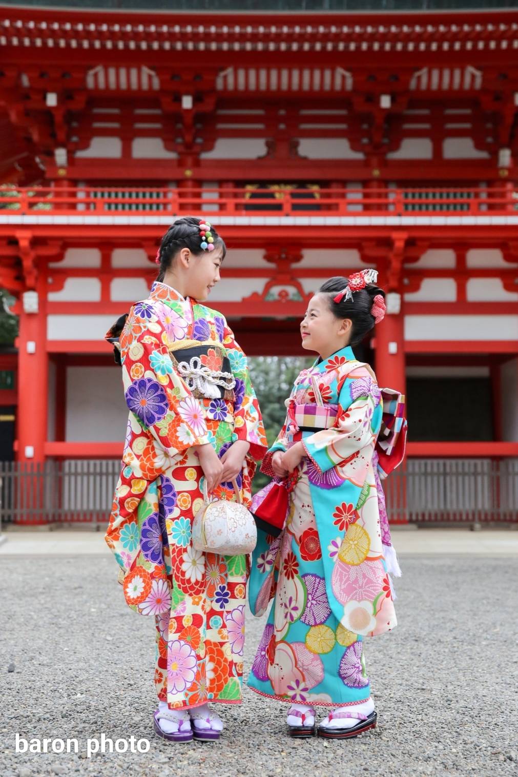 姉妹で華やか！七五三とハーフ成人式【井草八幡宮/杉並区】 | 出張撮影