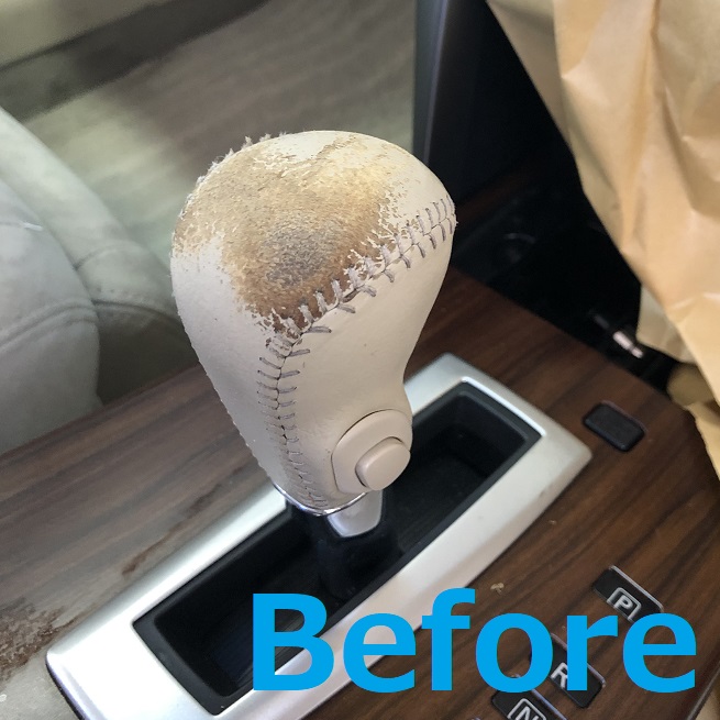 日産ティアナ シフトノブのスレ・剥げの補修リペア｜千葉市 船橋市