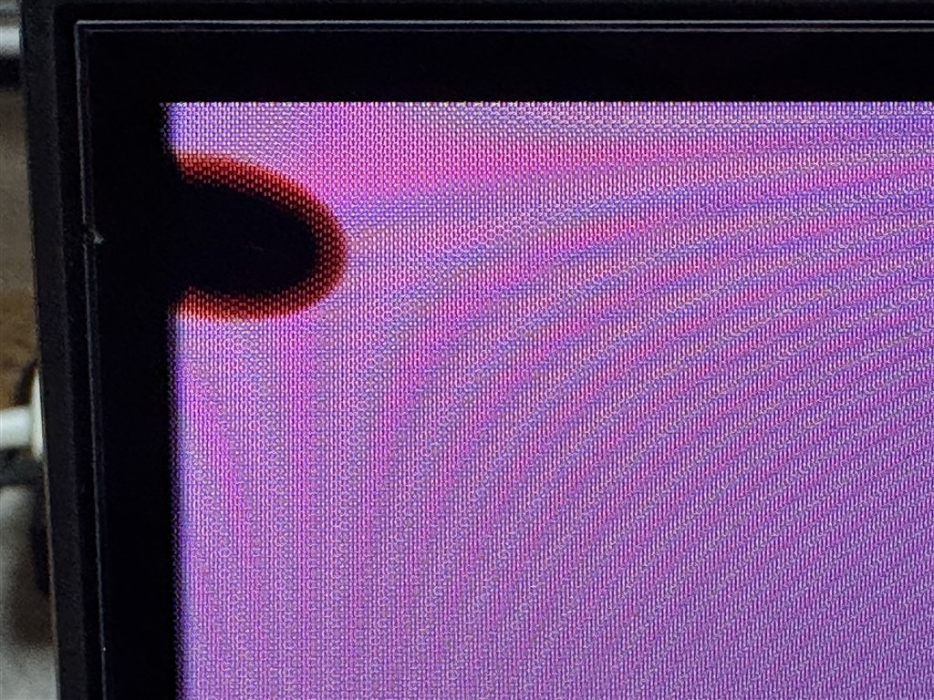 質問) テレビ画面 左上に一部変色？』 シャープ AQUOS 4K 4T-C55GN2