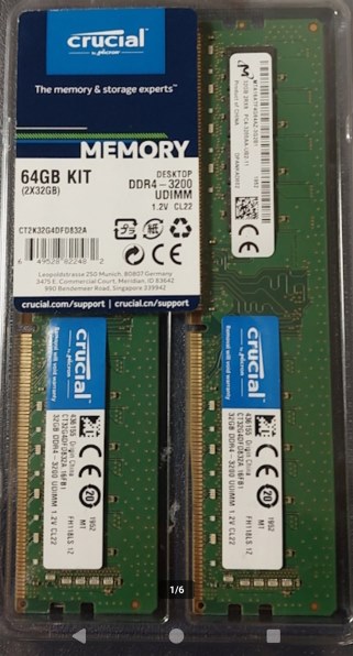crucial CP2K32G4DFRA32A [DDR4 PC4-25600 32GB 2枚組] 価格比較