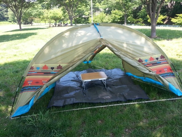 ピクニックでの日よけにちょうどいい！』 ロゴス LOGOS ナバホラウンド