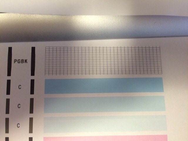 PGBKの印刷だけ変になってしまいます。』 CANON PIXUS MG7130 の