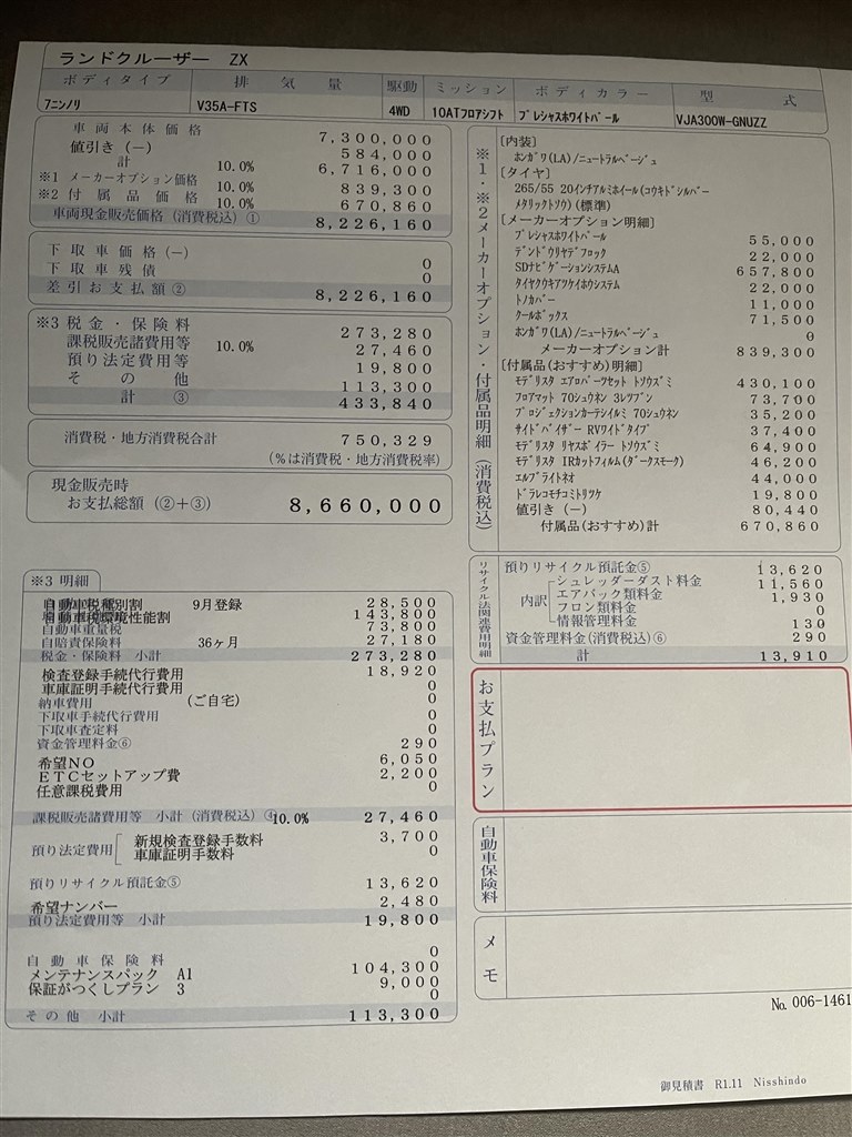 本日見積もり行きました。』 トヨタ ランドクルーザー のクチコミ