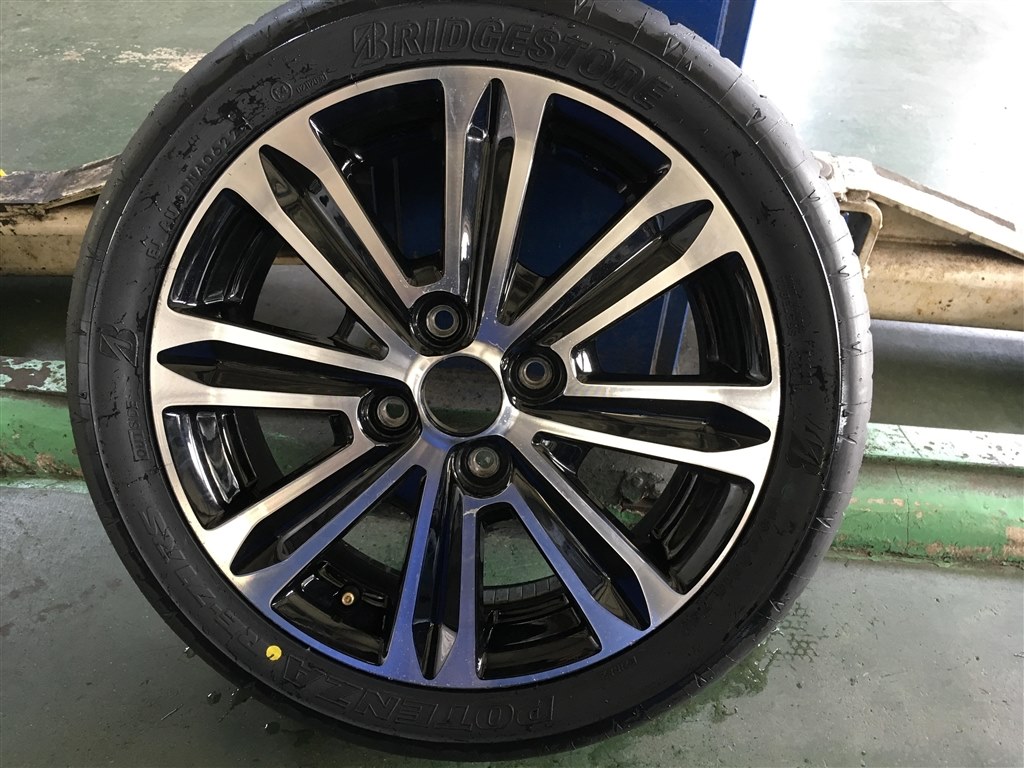 タイヤに空気が入らない』 ブリヂストン [1本] POTENZA RE-71RS 165