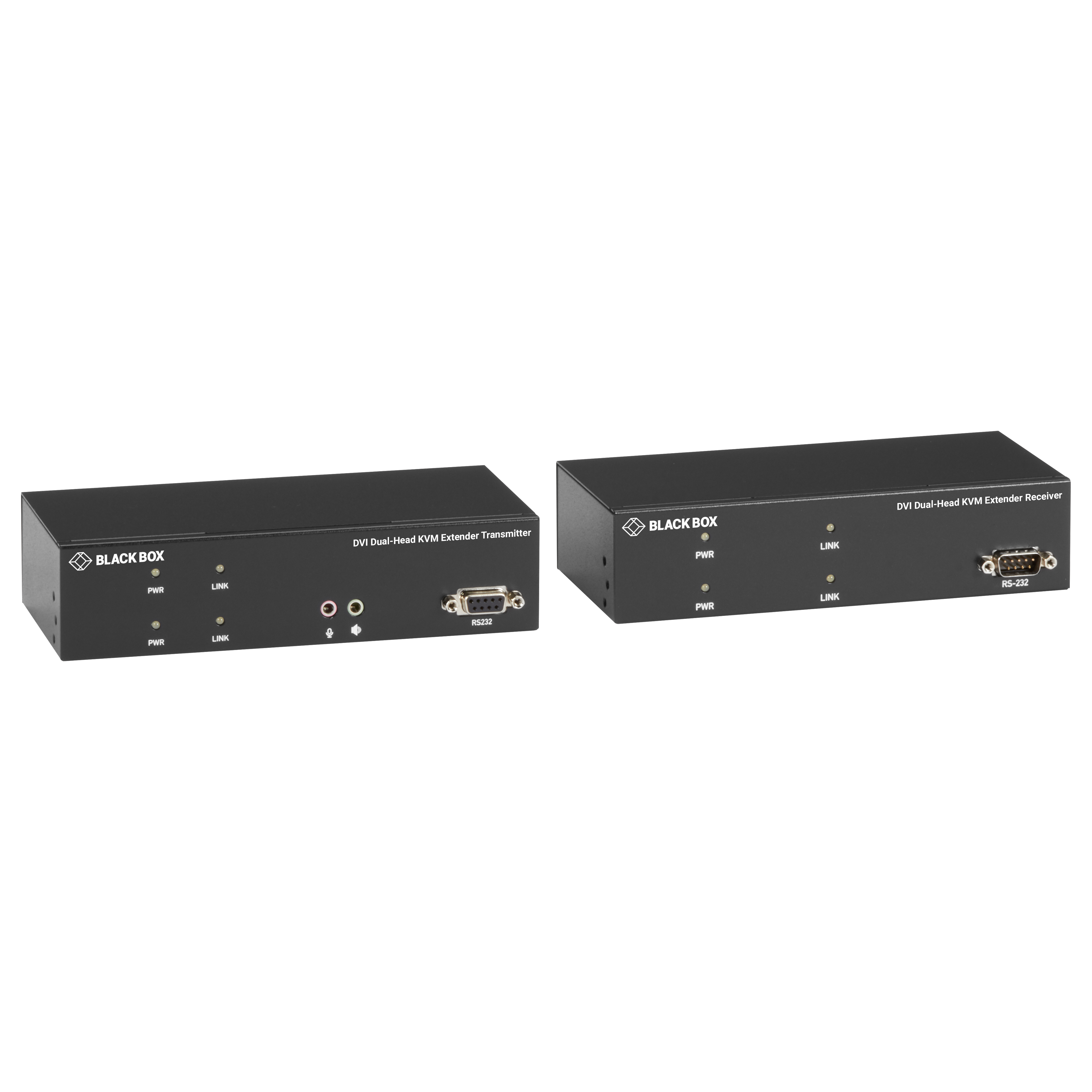 KVM Extender over CATx - DVID, USB 2.0, Serial, Audio, Local Video
