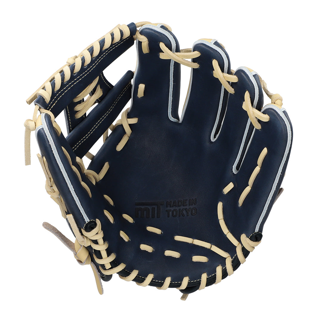 硬式用グラブ 内野手用 ネイビー×キャメル