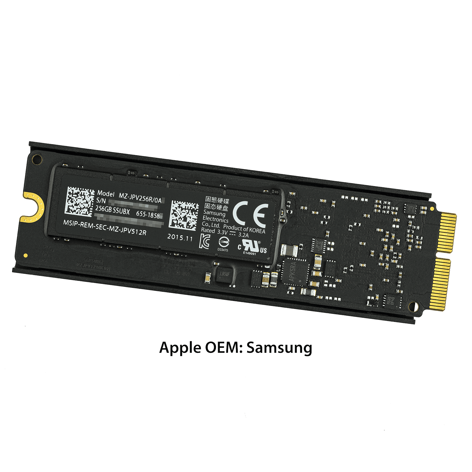 661-02069) 256GB SSD w/ Heatsink - Mac Pro A1481 (2013)