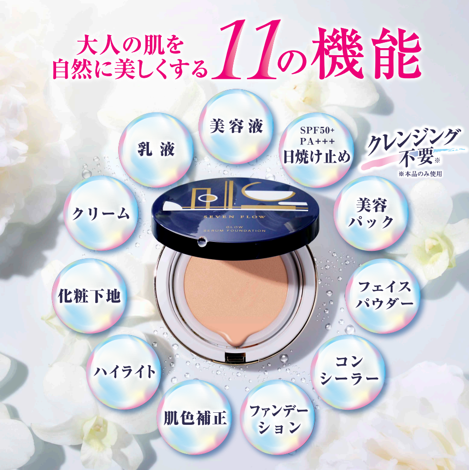 セブンフロー グロウセラム ファンデーション | ビファイン オンライン