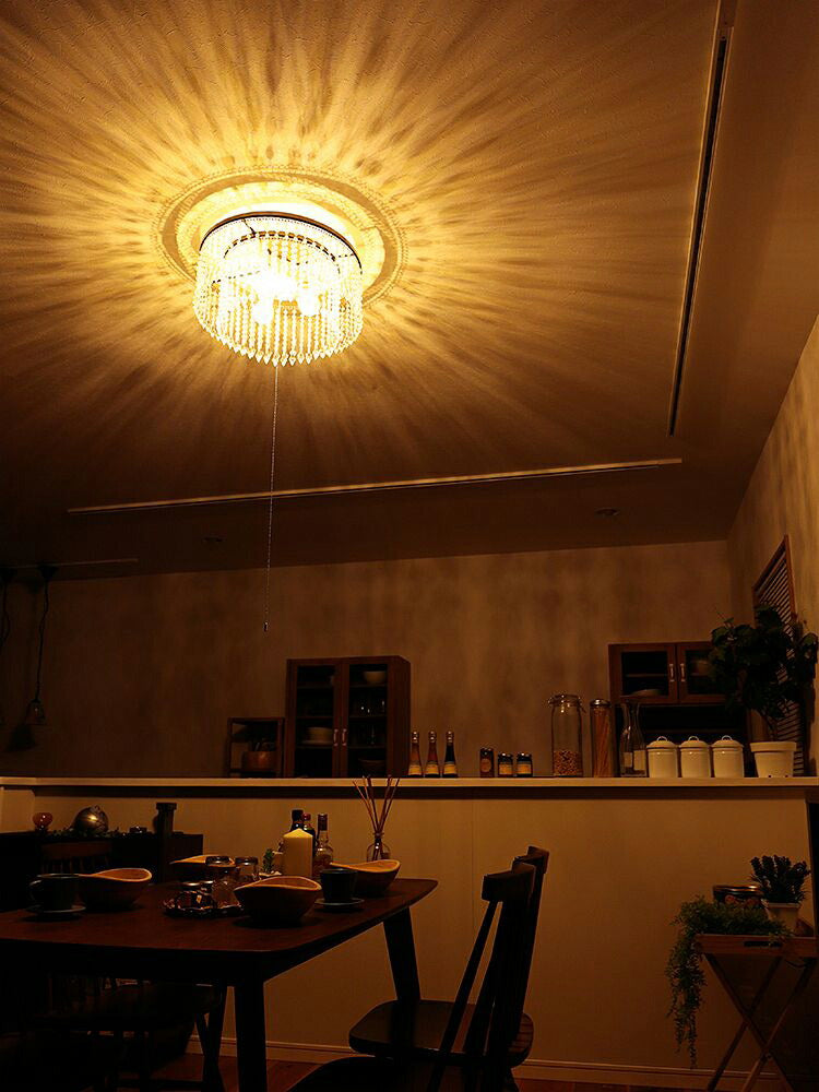 照明 LED 対応 3灯 シャンデリア アマンダ ライト シーリングライト