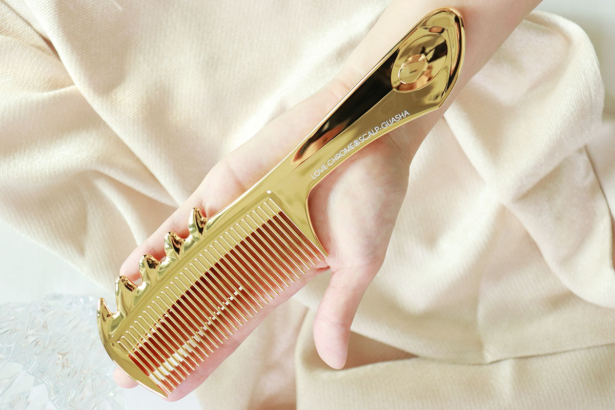 ラブクロム スカルプカッサゴールド】普段使いコームにしてから