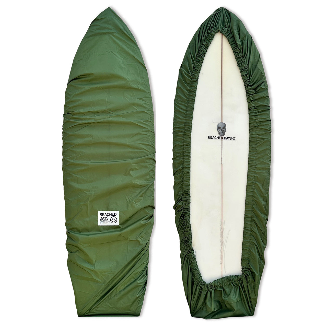 5'0-6'6ft ショートボード デッキカバー ビーチドデイズ 公式 BEACHED