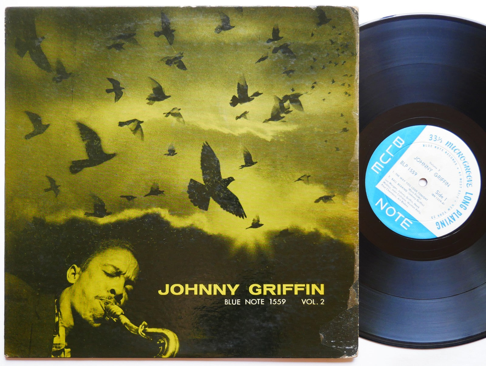 JOHNNY GRIFFIN A Blowing Session LP BLUE NOTE 1559 NY 23 EAR MONO