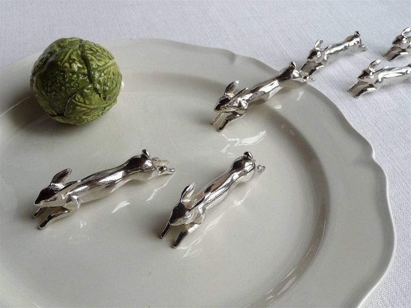 フランスアンティーク うさぎのカトラリーレスト B （在庫6→0) - une