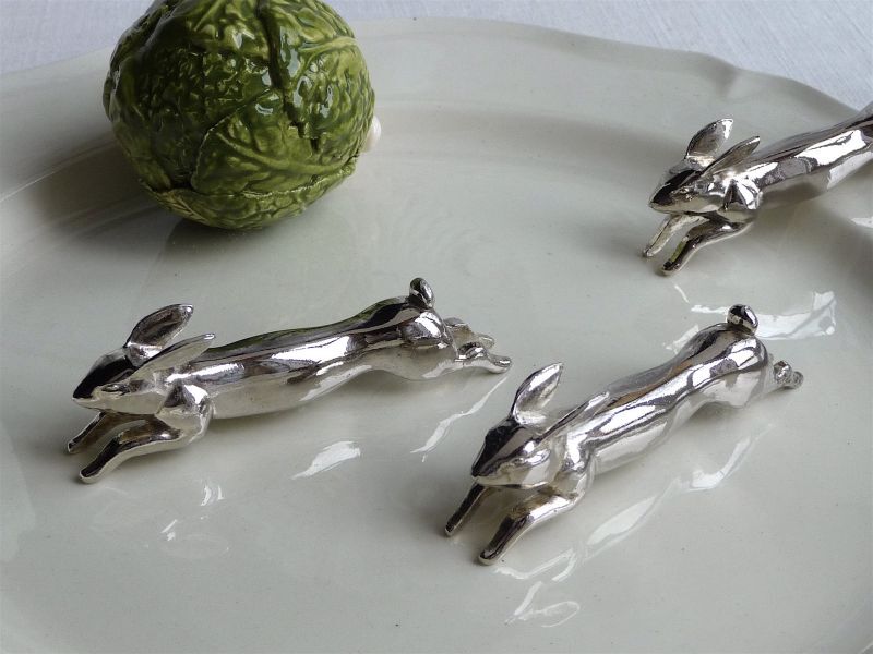 フランスアンティーク うさぎのカトラリーレスト B （在庫6→0) - une