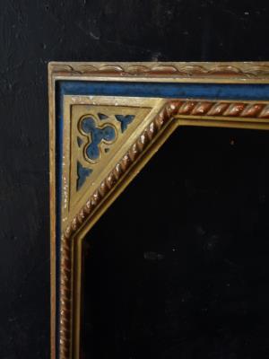 西洋アンティーク フランス 19世紀 教会の宗教額 漆喰装飾フレーム